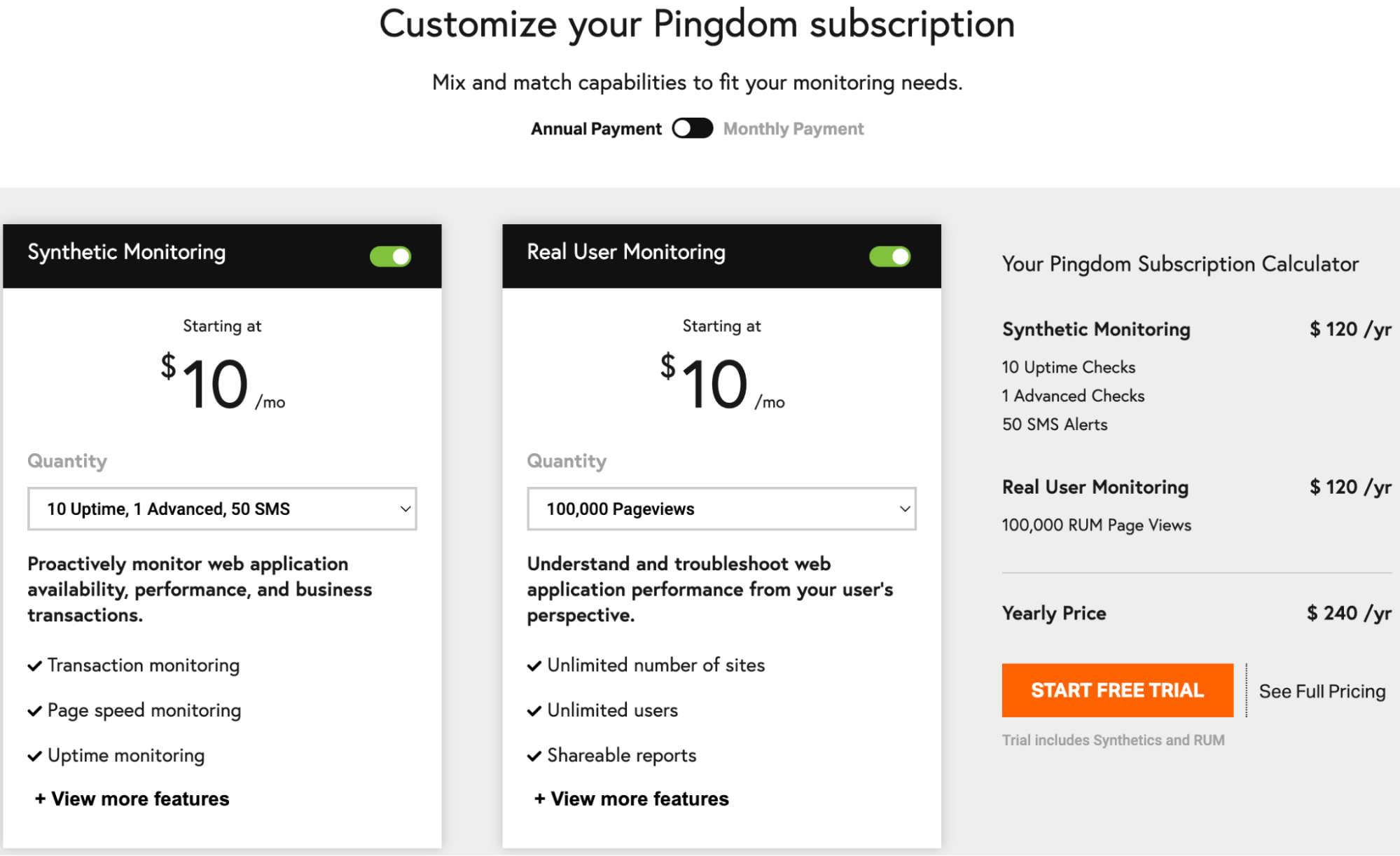 Pingdom Pricing